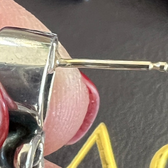 Lagos amethyst fluted heart drop earrings - Picture 5 of 9